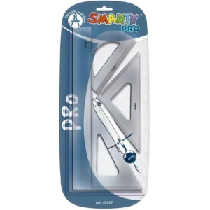 Juego de Geometría Profesional  Compas Metálico Smarty