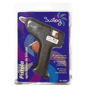 Pistola de Silicón Negra Blíster Swing