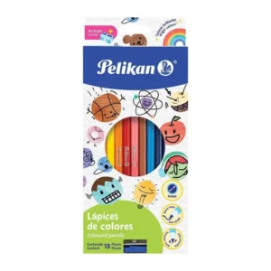 Colores con 12 Piezas Largos Redondos Pelikan