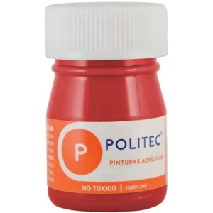 Pintura Acrílica Frasco con 20 ml Rojo Politec