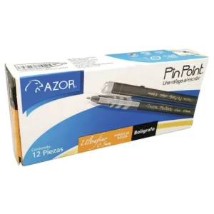 Paquete de Lapicero Negro  PinPoint Ultra fina