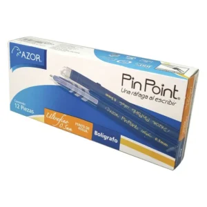 Paquete de Lapiceros Pinpoint Ultrafino Azul 12pz