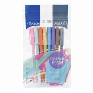 Lapicero Pastel Punta Fina  Pinpoint 8pza