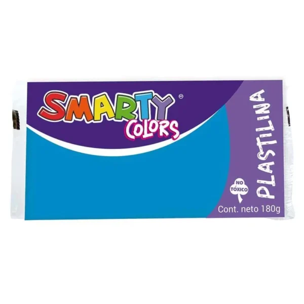 Plastilina Marqueta 180g Azul Smarty