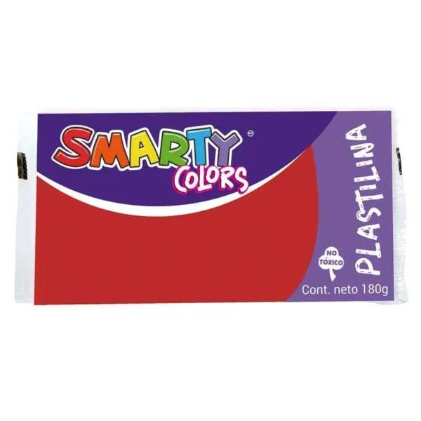 Plastilina Marqueta 180g Rojo Smarty