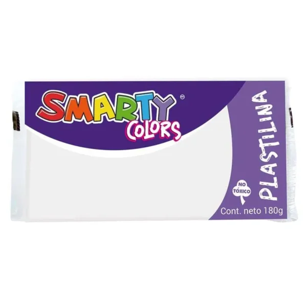 Plastilina Marqueta 180g Blanco Smarty