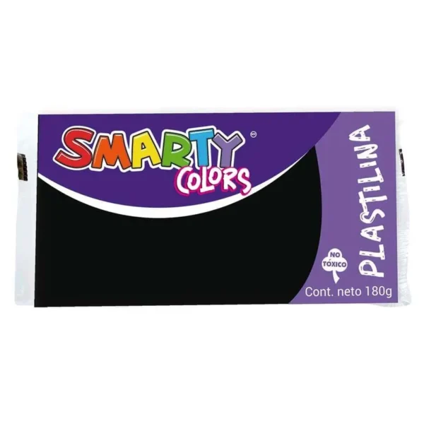 Plastilina Marqueta 180g Negro Smarty