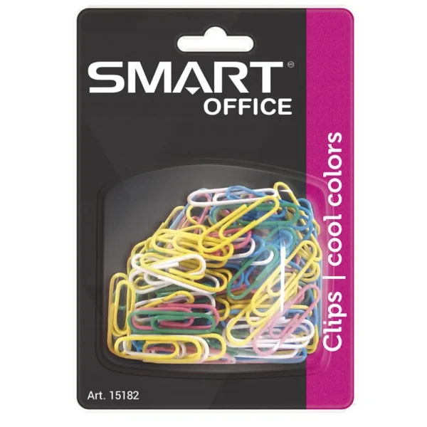 Clip de Colores Blíster con 100 Piezas Smart