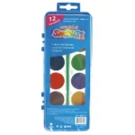 Acuarela de Plástico Estuche con 12 Colores Smarty
