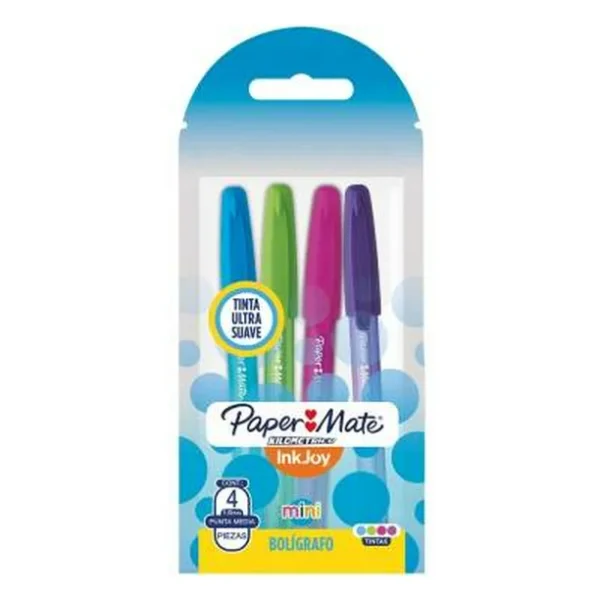 Mini bolígrafo paper mate kilométrico 4 pzas