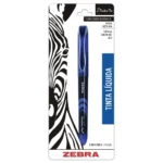 Bolígrafo Zebra tinta liquida punta Metálica